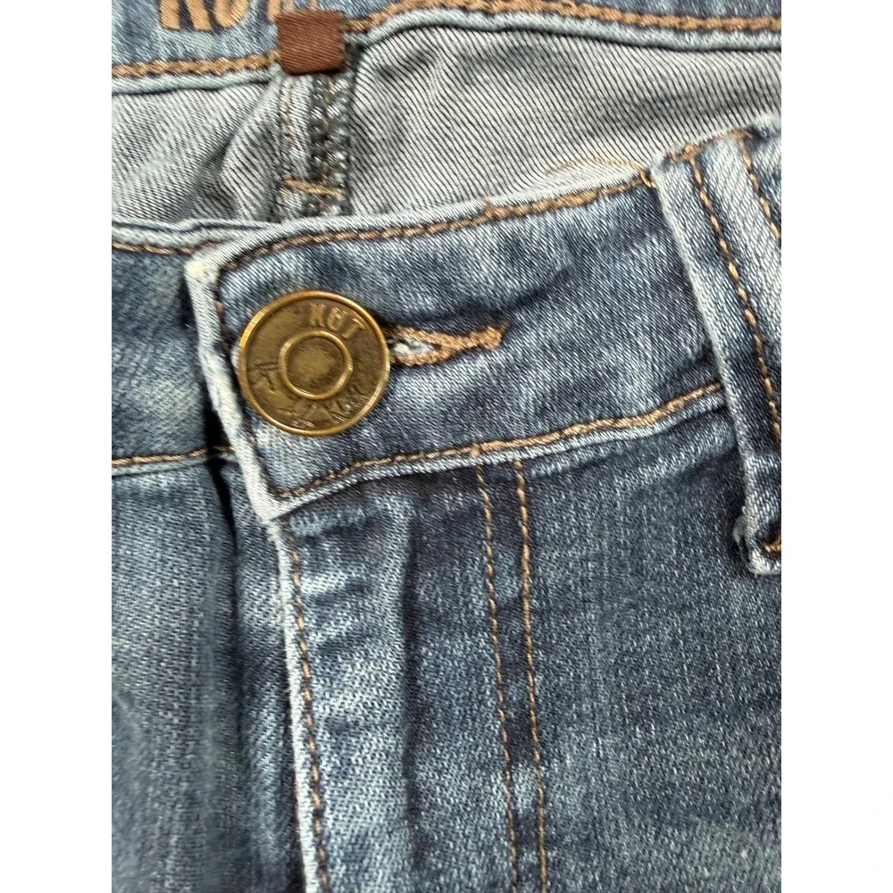 Kut From The Kloth Jeans Donna Skinny Ankle Step Fray Hem Denim Size 4 Boho Arts - Picture 15 of 15